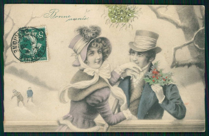 Artist Signed Viennoise Lady V K Vienne 5002-a ABRASA cartolina XP9991 – fronte