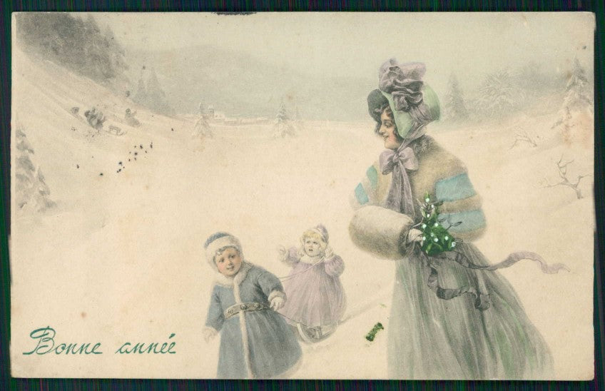 Artist Signed Viennoise Glamour Fashion Lady V K Vienne 5000 cartolina XP9993 – fronte