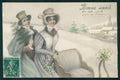 Artist Signed Viennoise Glamour Fashion Lady V K Vienne 5053 cartolina XP9994 – fronte