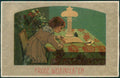 Artist Signed Girl Art Nouveau Relief cartolina XP9997 – fronte