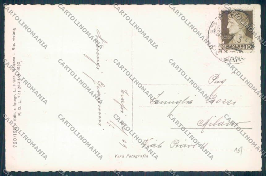 Bolzano Stelvio Trafoi Foto cartolina ZB0020 – retro