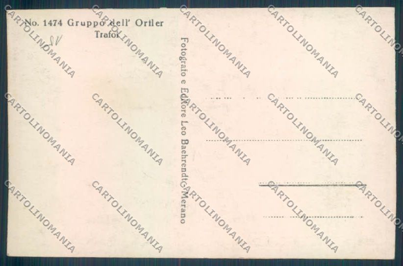 Bolzano Stelvio Trafoi Foto cartolina ZB0022 – retro