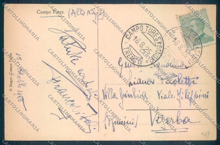 Bolzano Campo Tures cartolina ZB0039 – retro