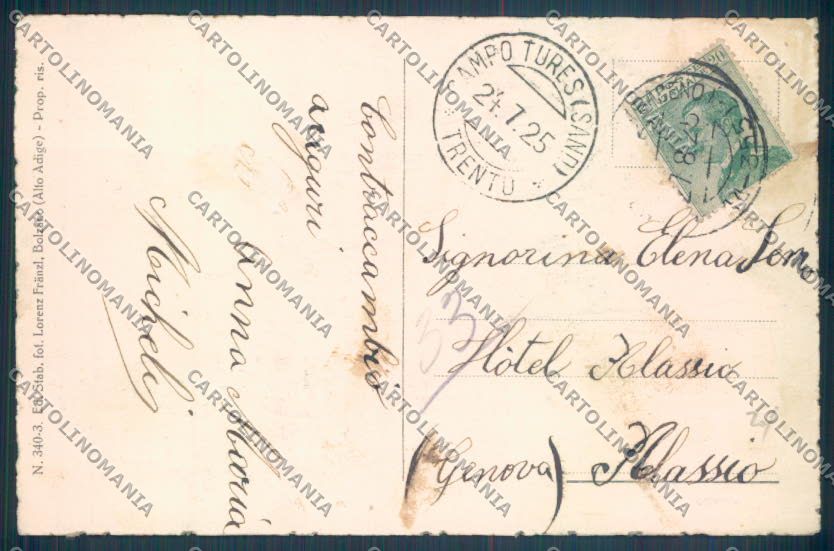 Bolzano Campo Tures cartolina ZB0055 – retro
