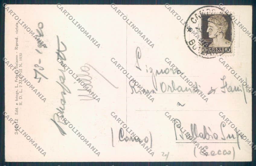 Bolzano Campo Tures cartolina ZB0056 – retro