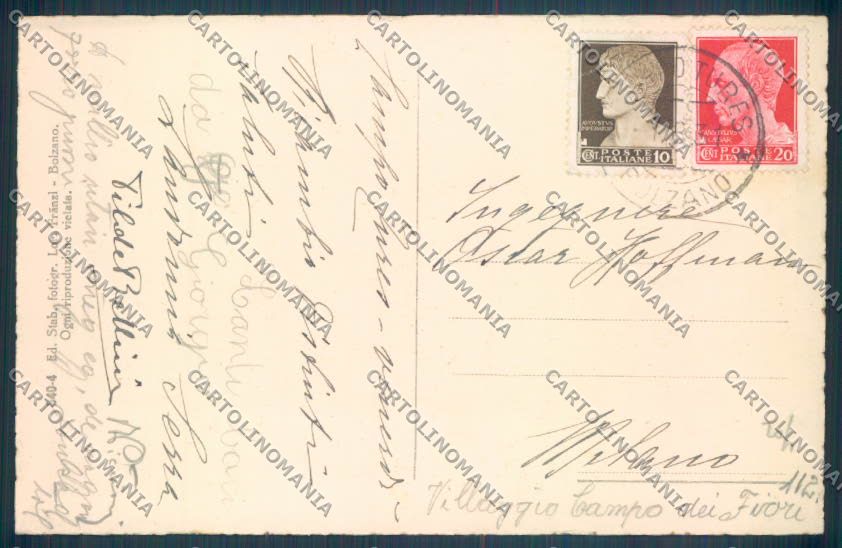 Bolzano Campo Tures cartolina ZB0061 – retro