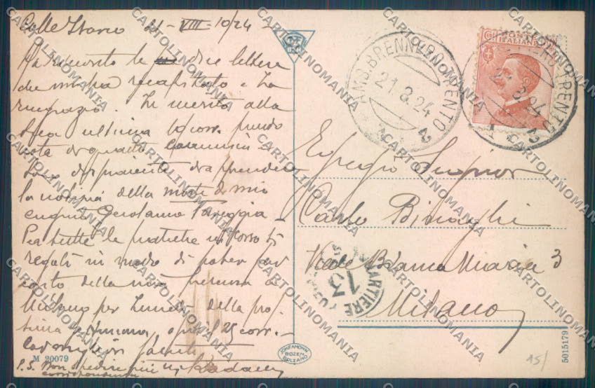 Bolzano Brennero Colle Isarco cartolina ZB0077 – retro