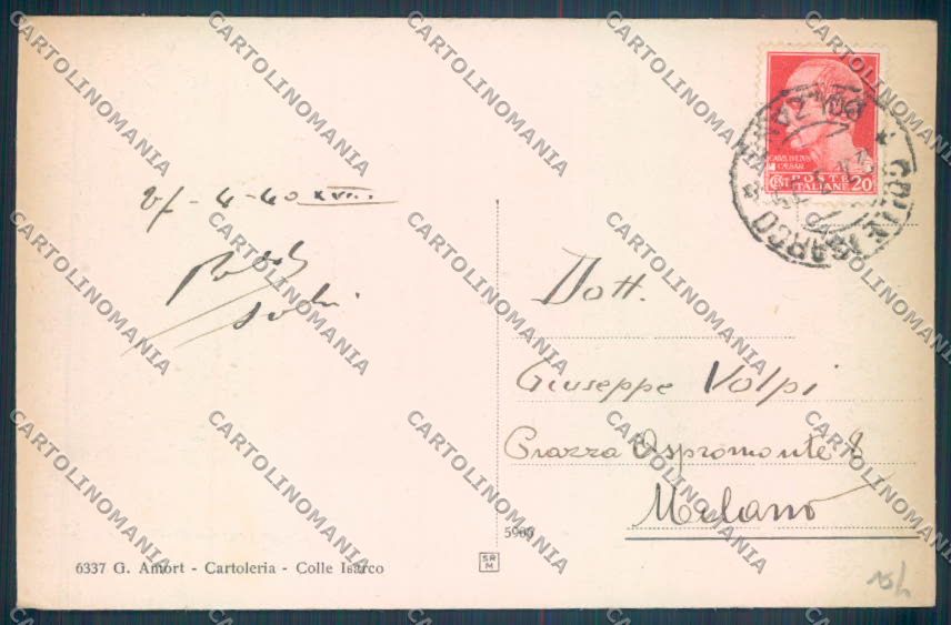 Bolzano Brennero Colle Isarco cartolina ZB0082 – retro