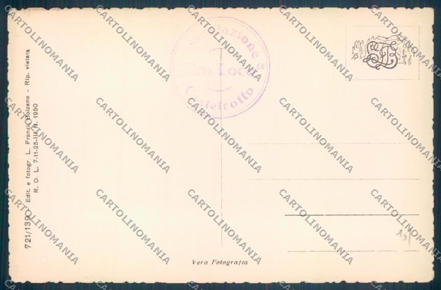 Bolzano Castelrotto Foto cartolina ZB0097 – retro