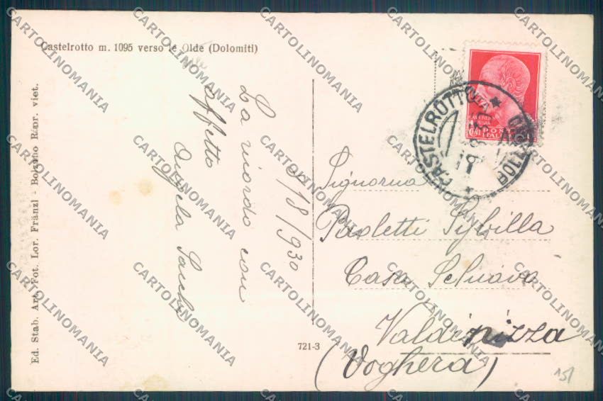Bolzano Castelrotto Foto cartolina ZB0098 – retro