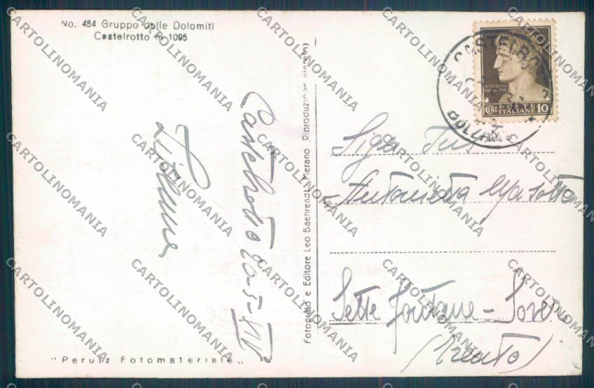Bolzano Castelrotto Foto cartolina ZB0099 – retro