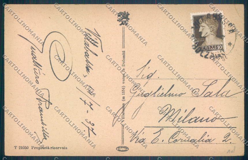 Bolzano Villabassa cartolina ZB0113 – retro