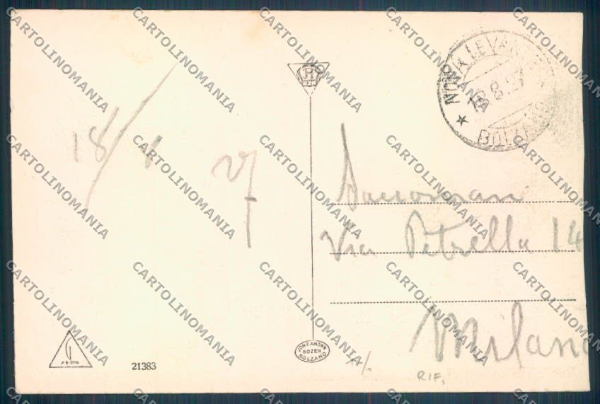 Bolzano Nova Levante cartolina ZB0135 – retro