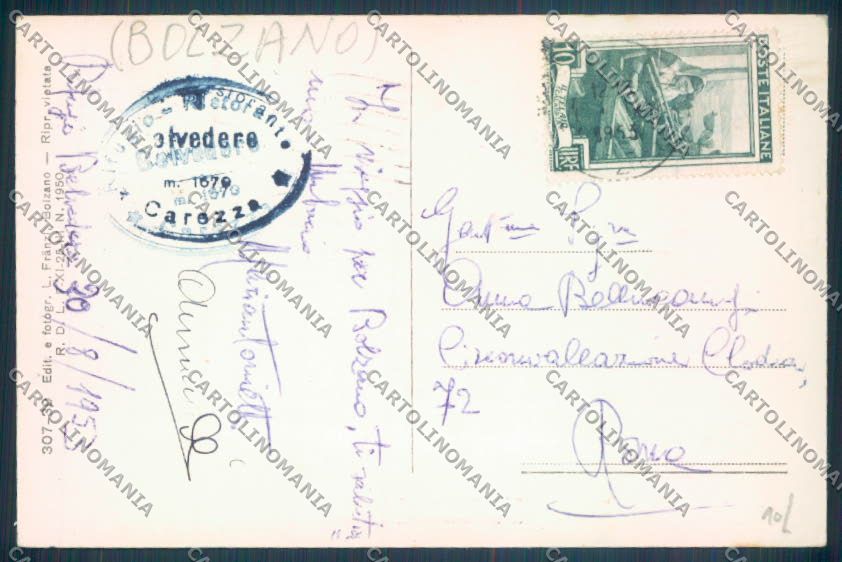 Bolzano Nova Levante cartolina ZB0141 – retro