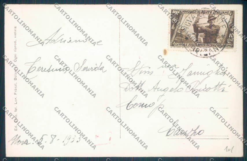 Bolzano Nova Levante Foto cartolina ZB0142 – retro