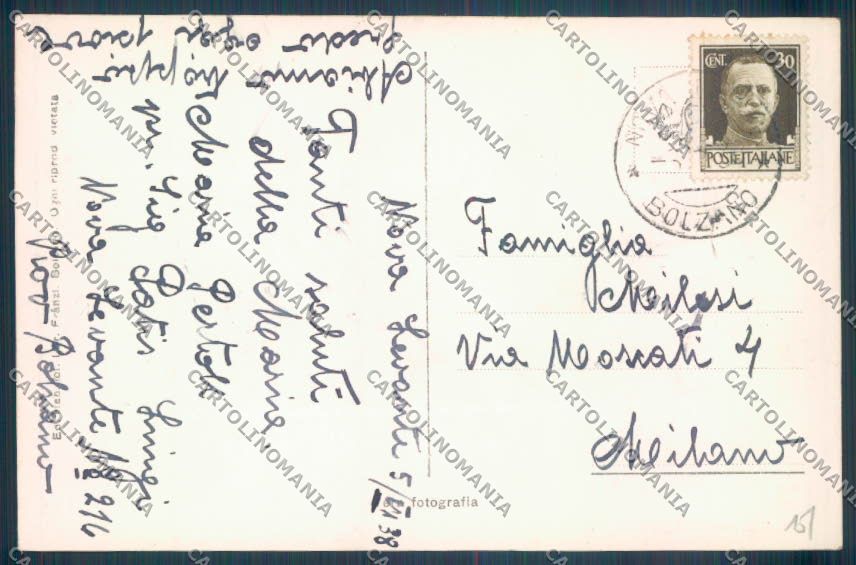 Bolzano Nova Levante Foto cartolina ZB0160 – retro