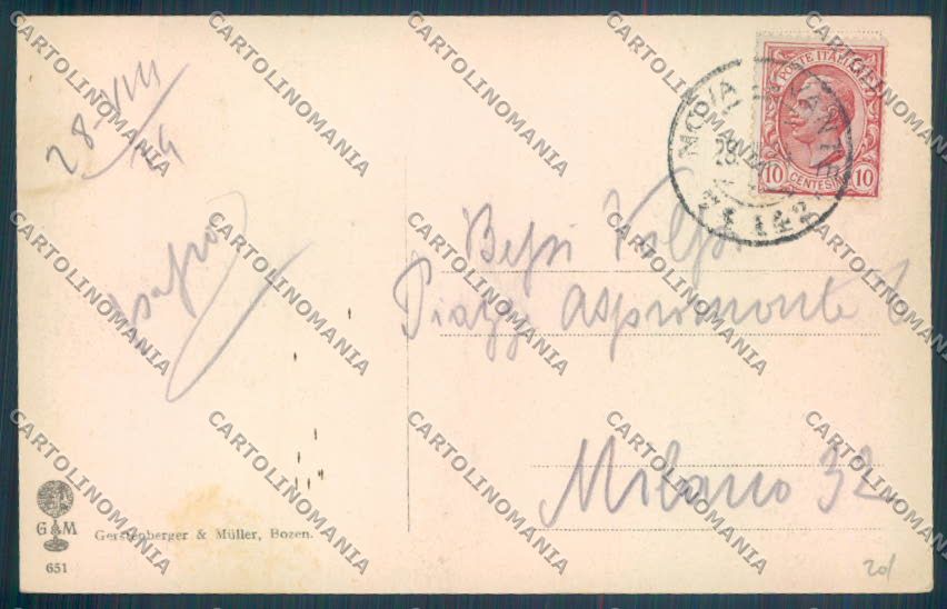 Bolzano Nova Levante cartolina ZB0162 – retro