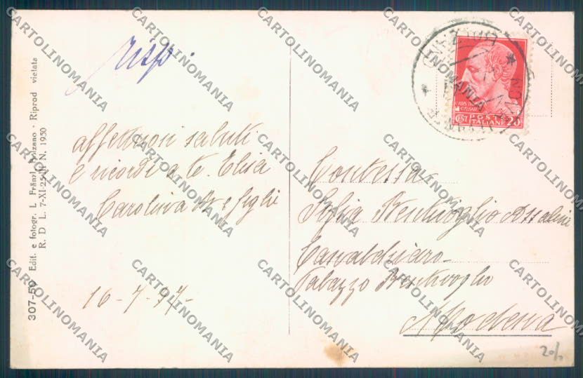 Bolzano Nova Levante cartolina ZB0169 – retro