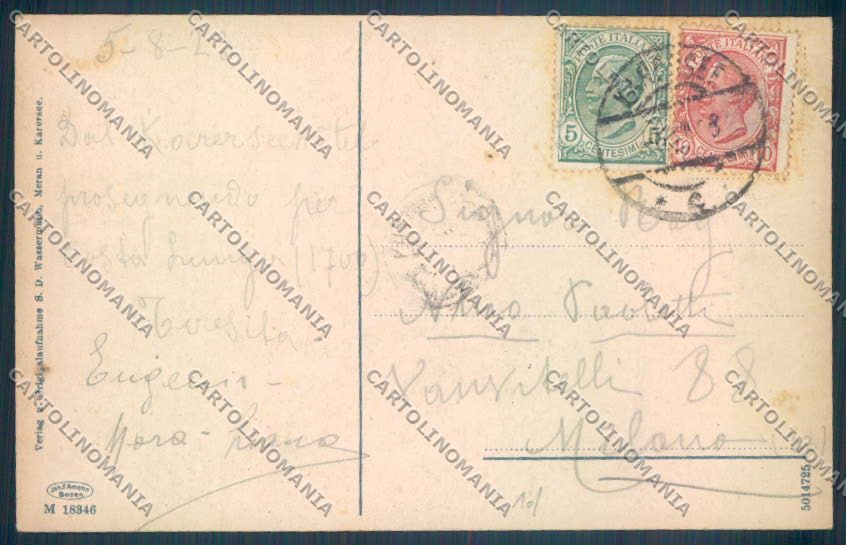 Bolzano Nova Levante Carezza cartolina ZB0191 – retro