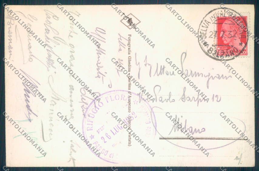 Bolzano Nova Levante Carezza Foto cartolina ZB0209 – retro