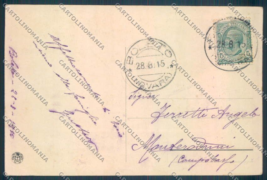 Trento Città cartolina ZB0264 – retro