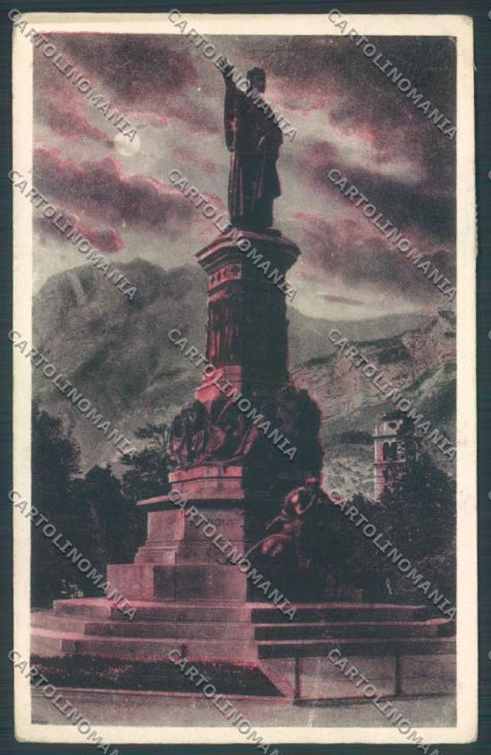 Trento Città Chiaro di Luna Dante cartolina ZB0277 – fronte
