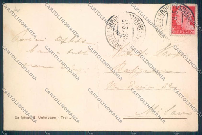 Trento Città cartolina ZB0290 – retro