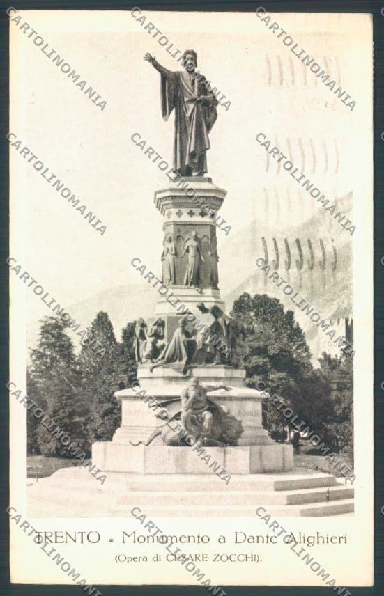 Trento Città Dante cartolina ZB0295 – fronte