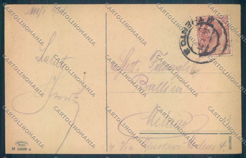 Trento Città cartolina ZB0311 – retro