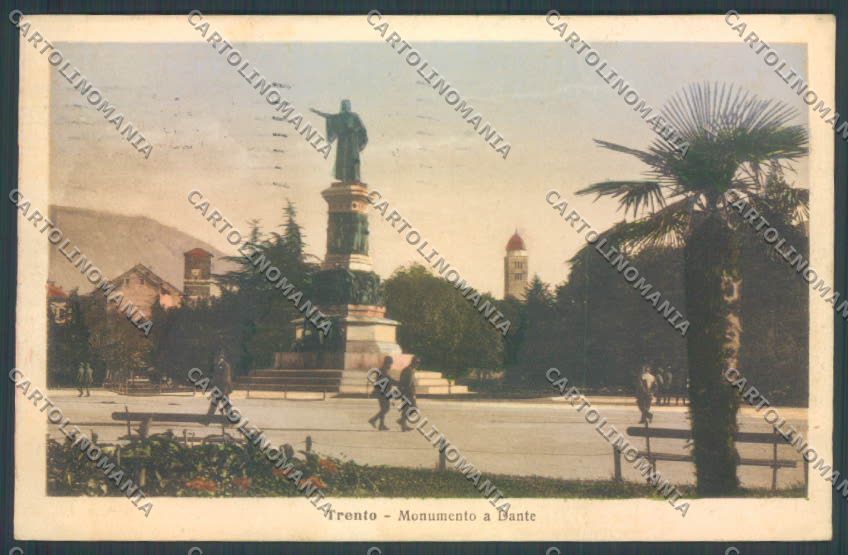 Trento Città Dante cartolina ZB0317 – fronte