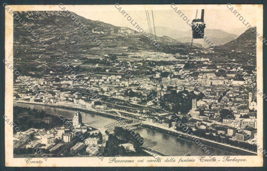 Trento Città Funivia cartolina ZB0322 – fronte
