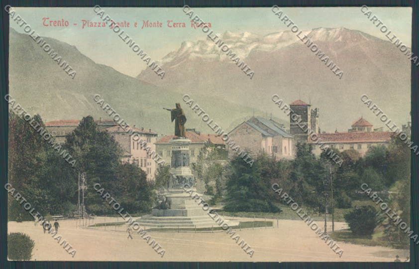 Trento Città Dante cartolina ZB0325 – fronte