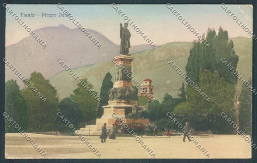 Trento Città Dante cartolina ZB0336 – fronte