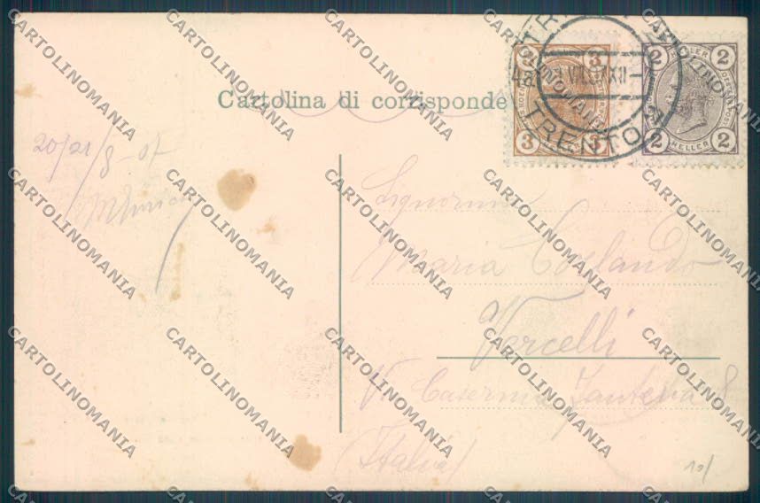 Trento Città cartolina ZB0352 – retro