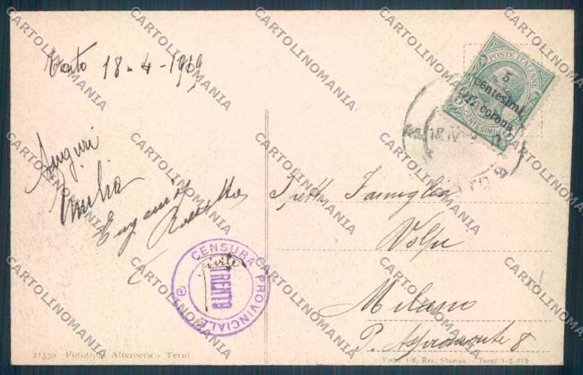 Trento Città cartolina ZB0367 – retro
