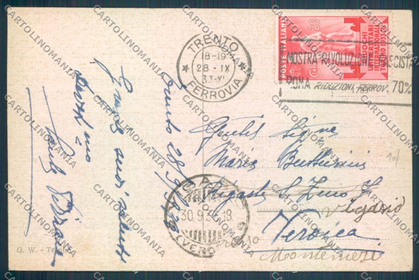 Trento Città cartolina ZB0369 – retro