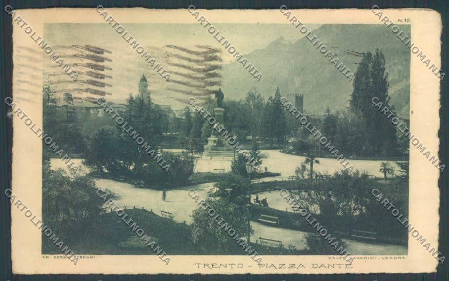 Trento Città Dante cartolina ZB0375 – fronte