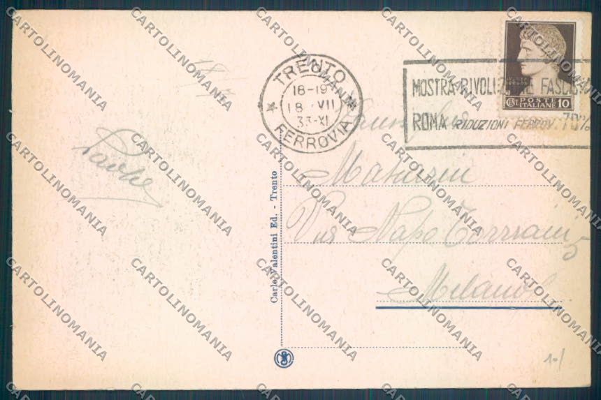 Trento Città Stazione cartolina ZB0376 – retro