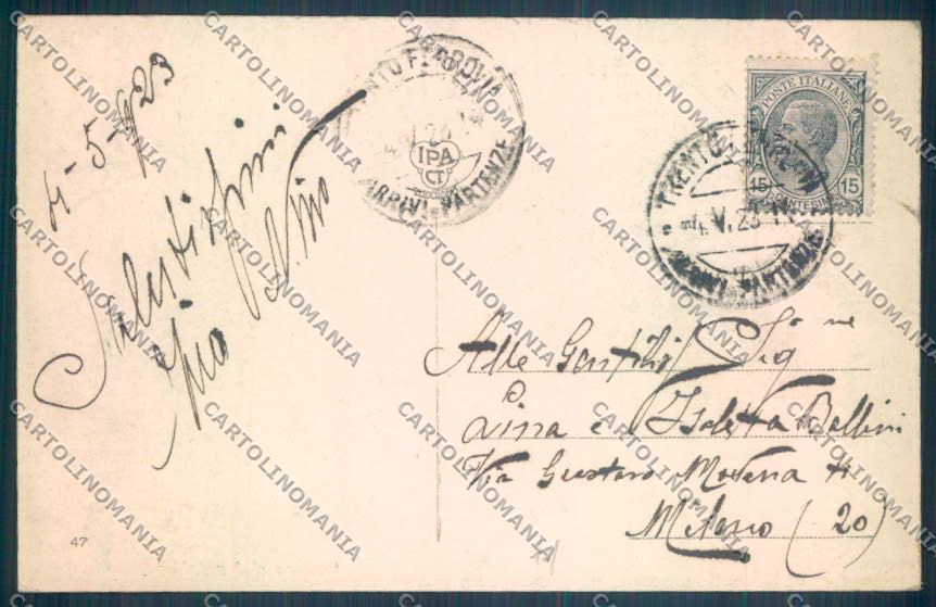 Trento Città cartolina ZB0380 – retro