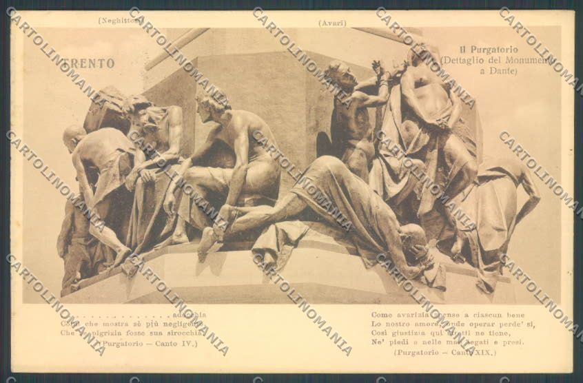 Trento Città Dante cartolina ZB0398 – fronte