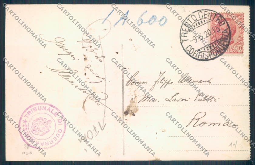 Trento Città FORI cartolina ZB0412 – retro