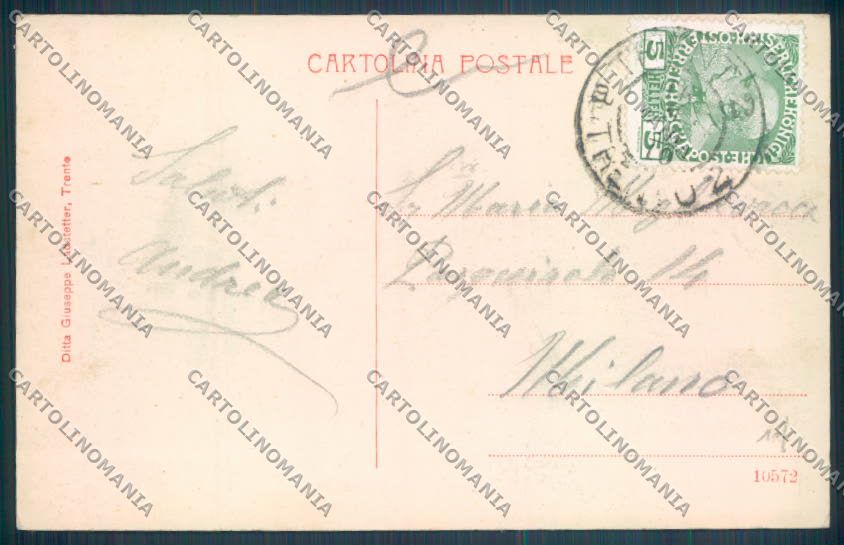 Trento Città cartolina ZB0422 – retro