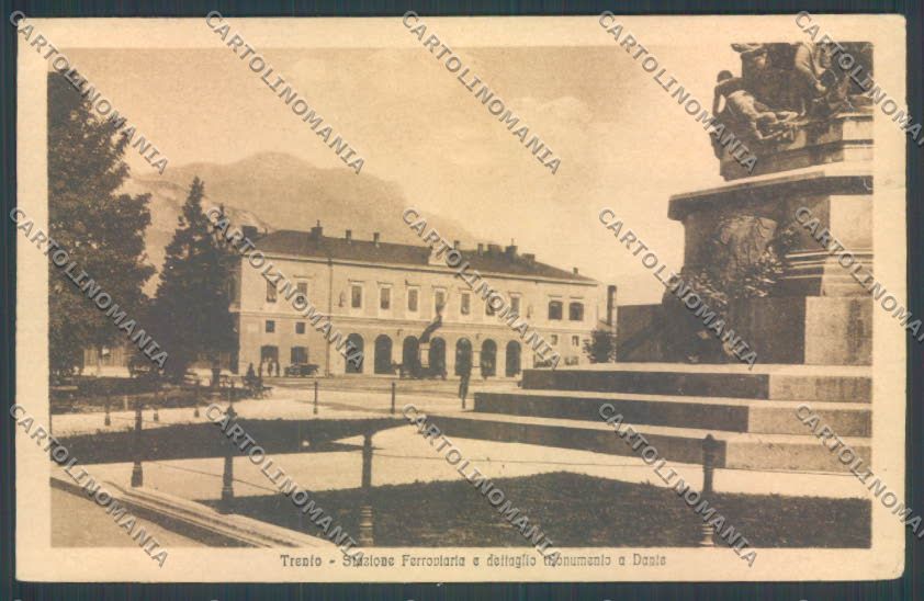 Trento Città Stazione PIEGHINA cartolina ZB0430 – fronte