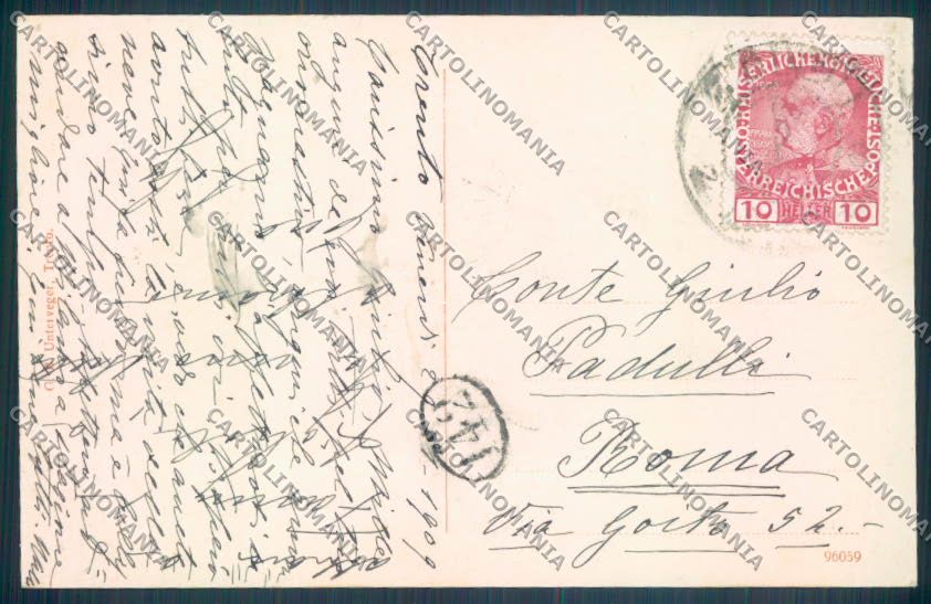 Trento Città cartolina ZB0433 – retro