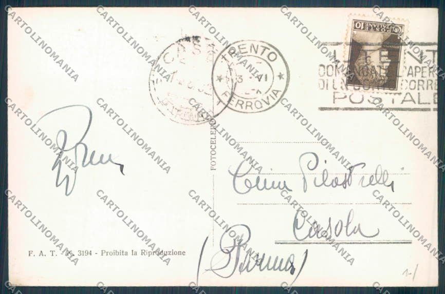 Trento Città Foto cartolina ZB0447 – retro