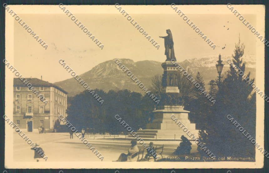 Trento Città Dante Foto cartolina ZB0450 – fronte