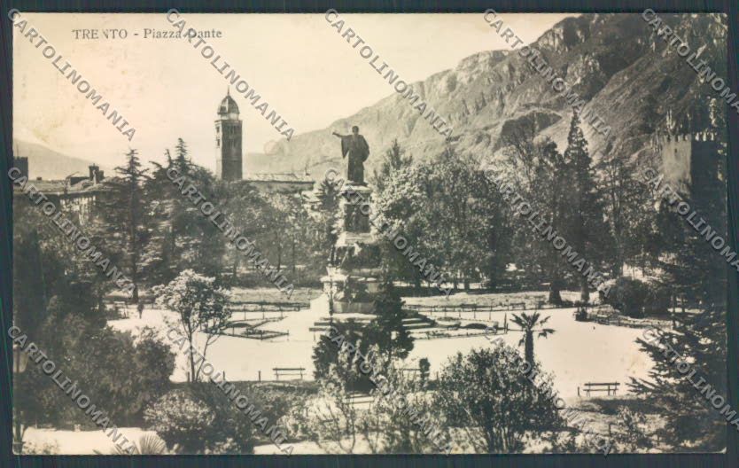 Trento Città Dante Foto cartolina ZB0453 – fronte