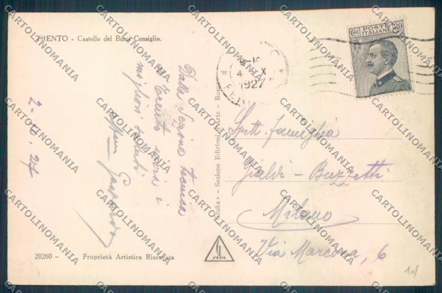 Trento Città Foto cartolina ZB0455 – retro