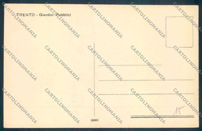 Trento Città cartolina ZB0479 – retro