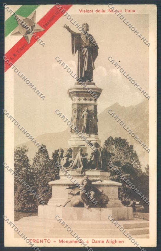 Trento Città Dante cartolina ZB0492 – fronte